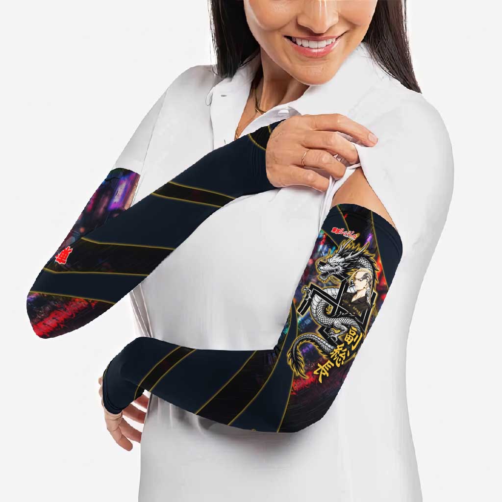 Ryuguji Ken Draken Arm Sleeves Neon Dragon Yakuza Art Style
