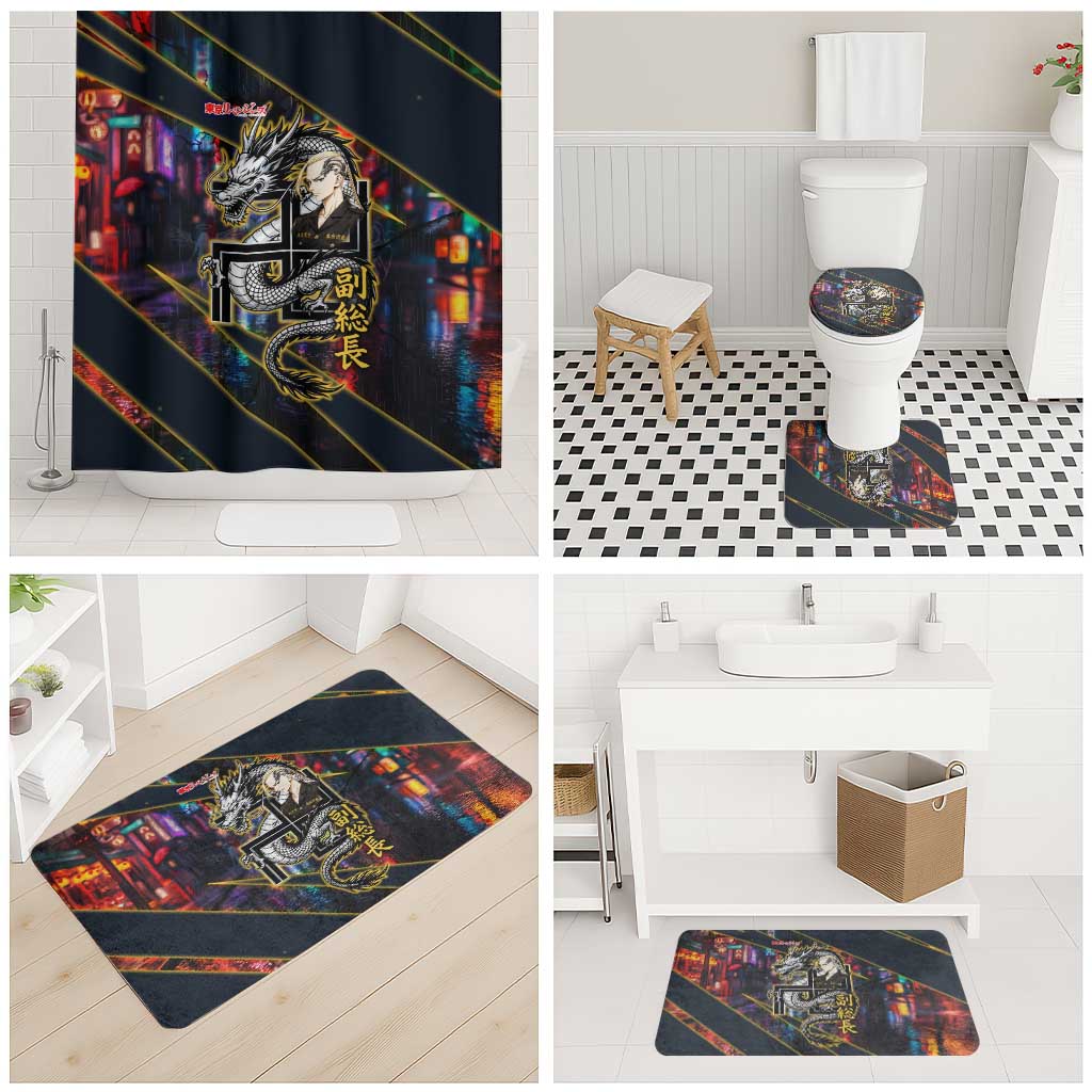 Ryuguji Ken Draken Bathroom Set Neon Dragon Yakuza Art Style