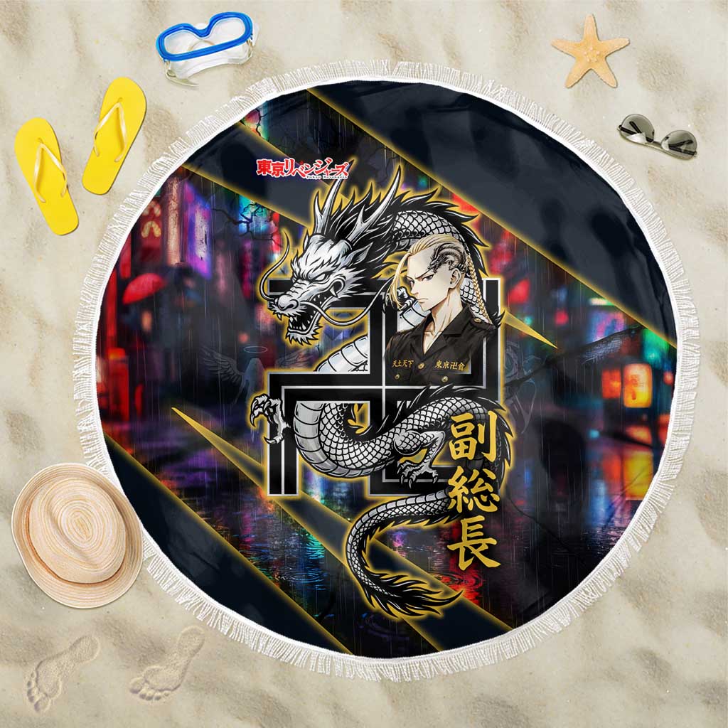 Ryuguji Ken Draken Beach Blanket Neon Dragon Yakuza Art Style