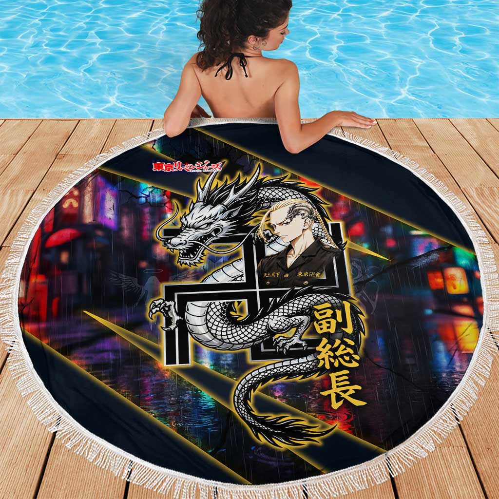 Ryuguji Ken Draken Beach Blanket Neon Dragon Yakuza Art Style