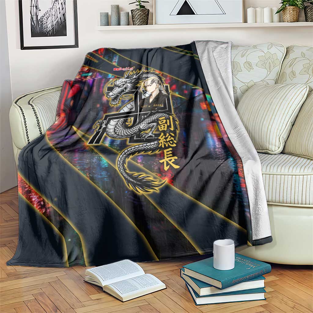 Ryuguji Ken Draken Blanket Neon Dragon Yakuza Art Style