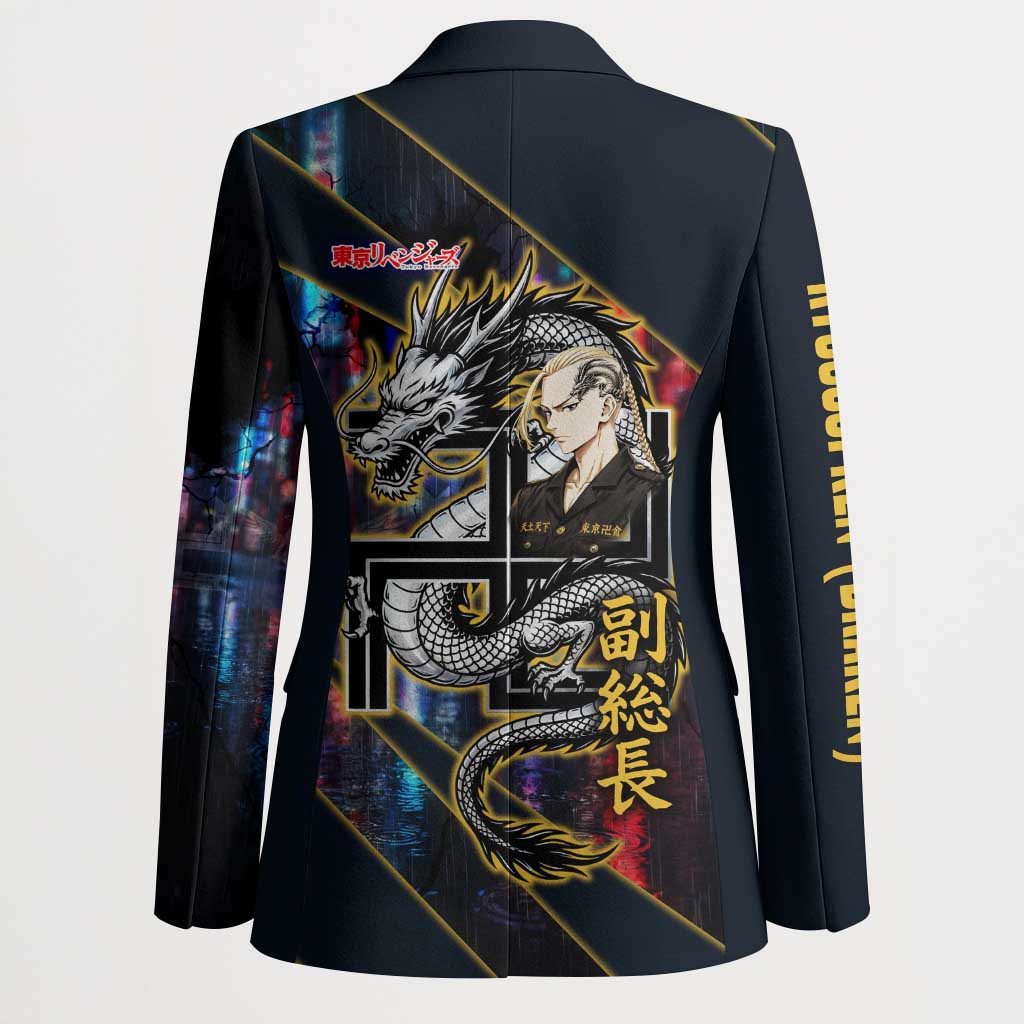 Ryuguji Ken Draken Blazer Neon Dragon Yakuza Art Style