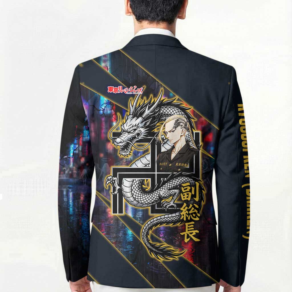Ryuguji Ken Draken Blazer Neon Dragon Yakuza Art Style