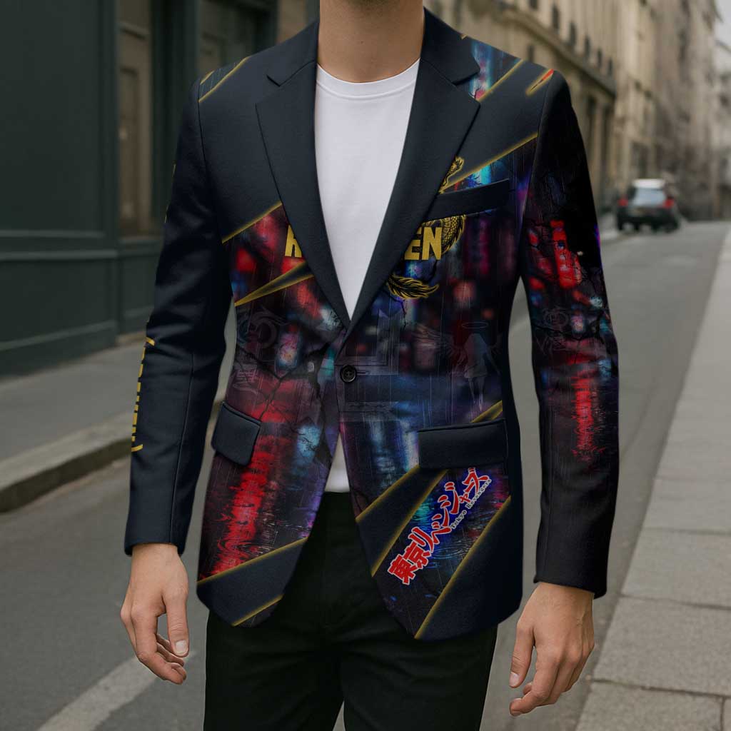 Ryuguji Ken Draken Blazer Neon Dragon Yakuza Art Style