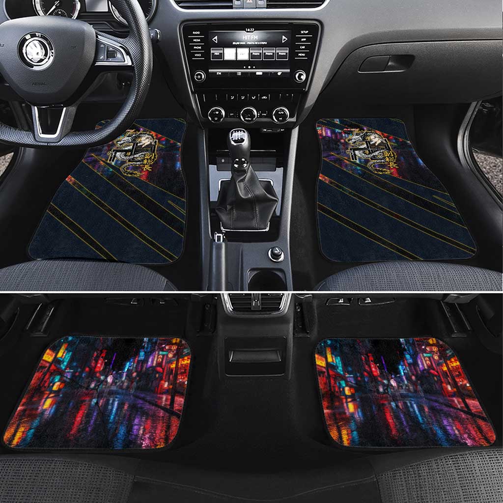 Ryuguji Ken Draken Car Mats Neon Dragon Yakuza Art Style