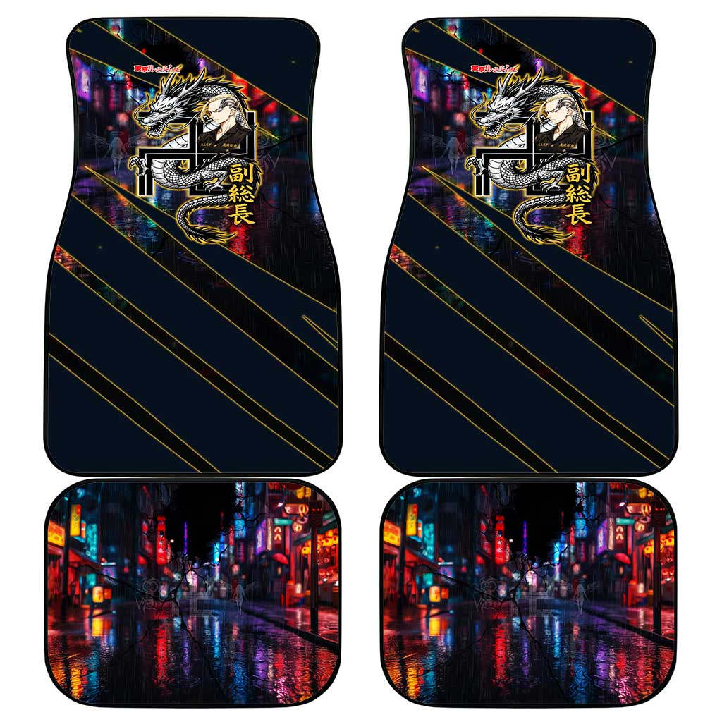 Ryuguji Ken Draken Car Mats Neon Dragon Yakuza Art Style