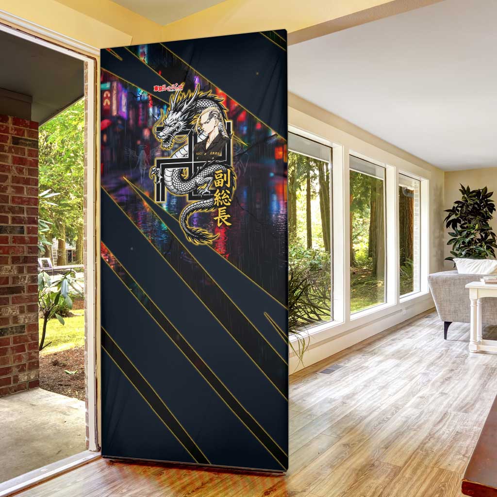Ryuguji Ken Draken Door Cover Neon Dragon Yakuza Art Style