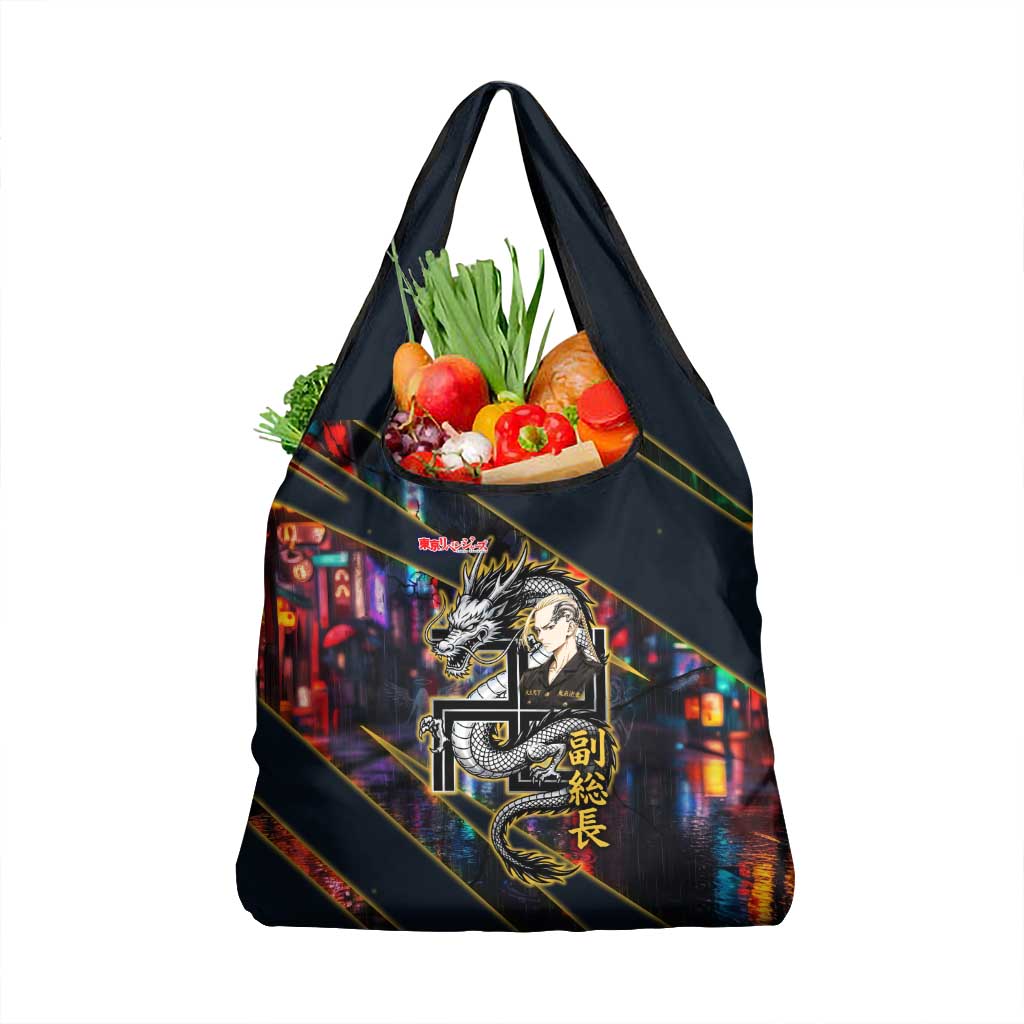 Ryuguji Ken Draken Grocery Bag Neon Dragon Yakuza Art Style