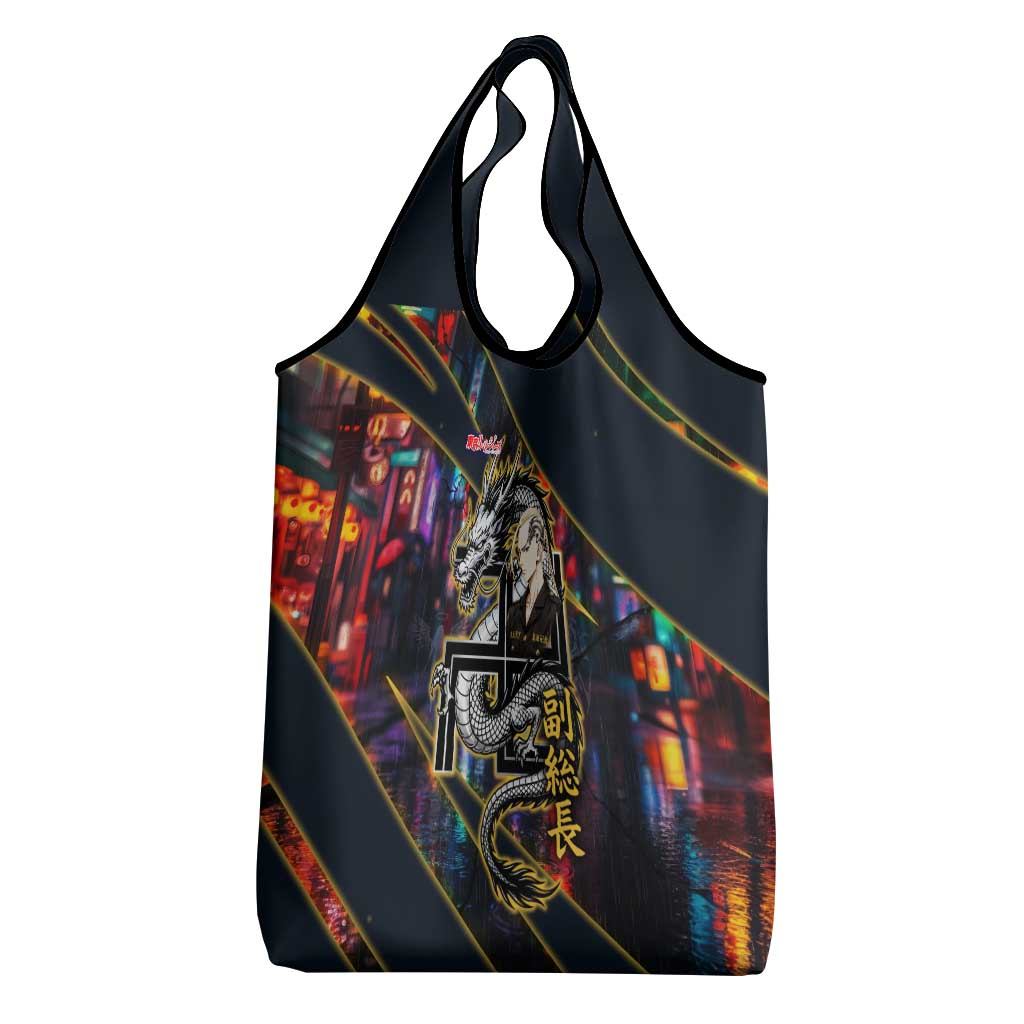 Ryuguji Ken Draken Grocery Bag Neon Dragon Yakuza Art Style