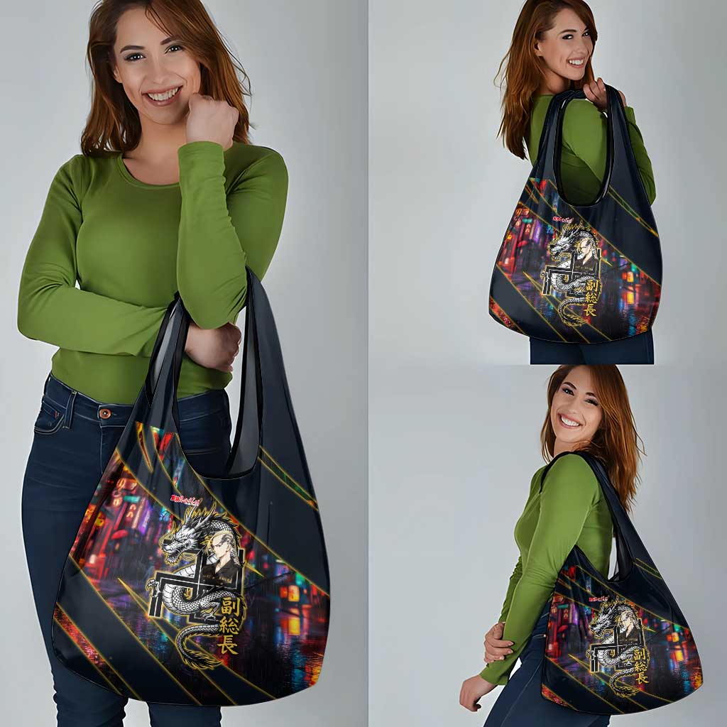 Ryuguji Ken Draken Grocery Bag Neon Dragon Yakuza Art Style