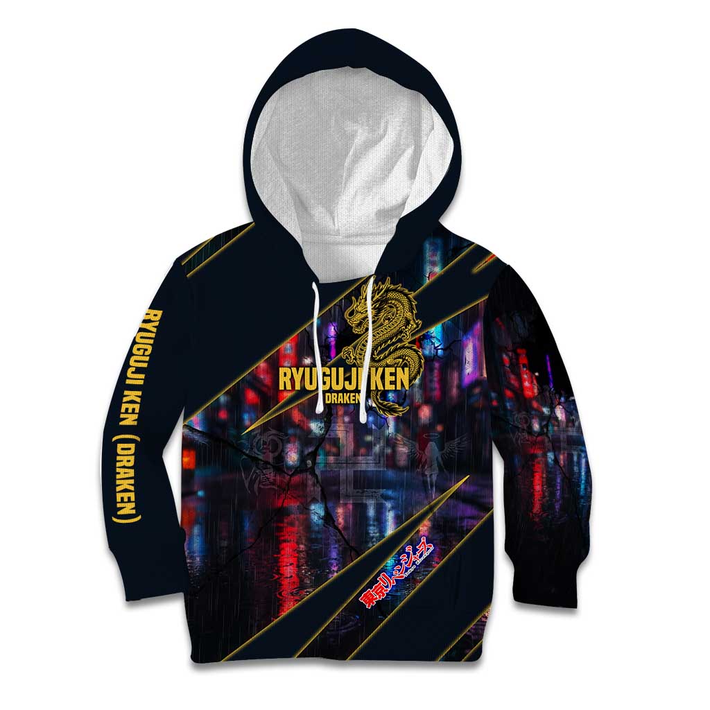 Ryuguji Ken Draken Kid Hoodie Neon Dragon Yakuza Art Style