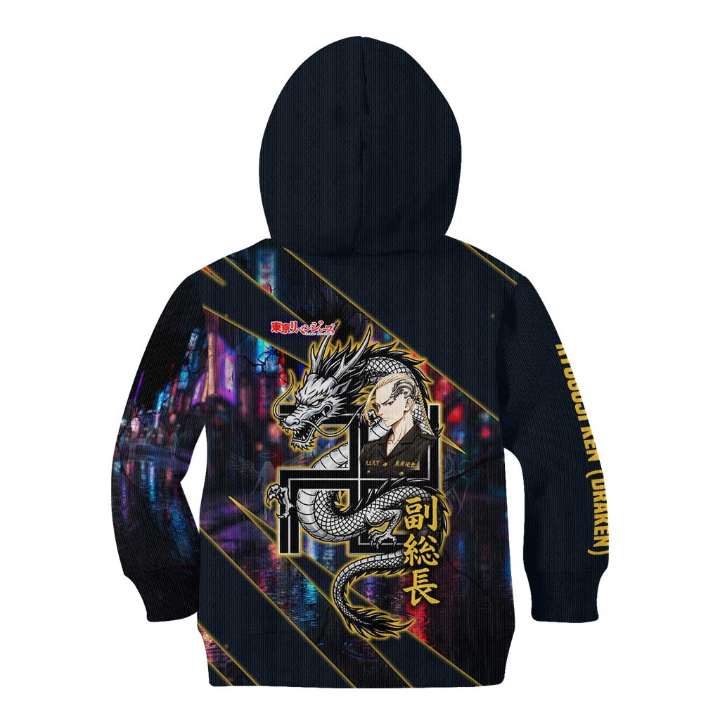 Ryuguji Ken Draken Kid Hoodie Neon Dragon Yakuza Art Style