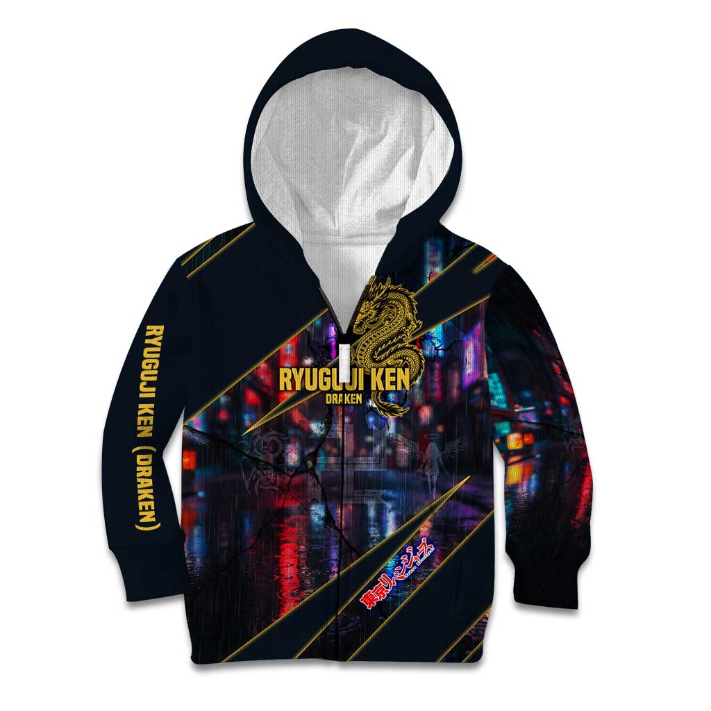 Ryuguji Ken Draken Kid Hoodie Neon Dragon Yakuza Art Style