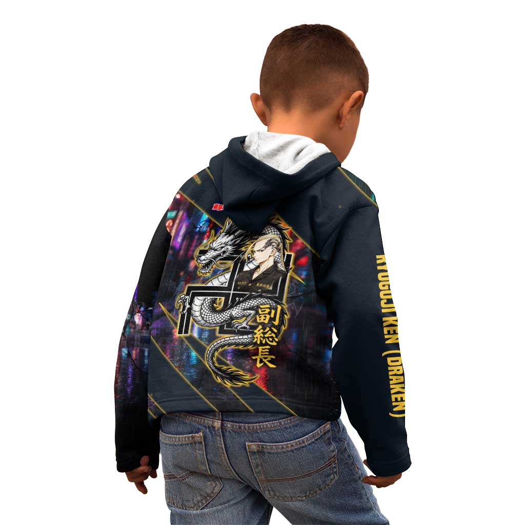 Ryuguji Ken Draken Kid Hoodie Neon Dragon Yakuza Art Style