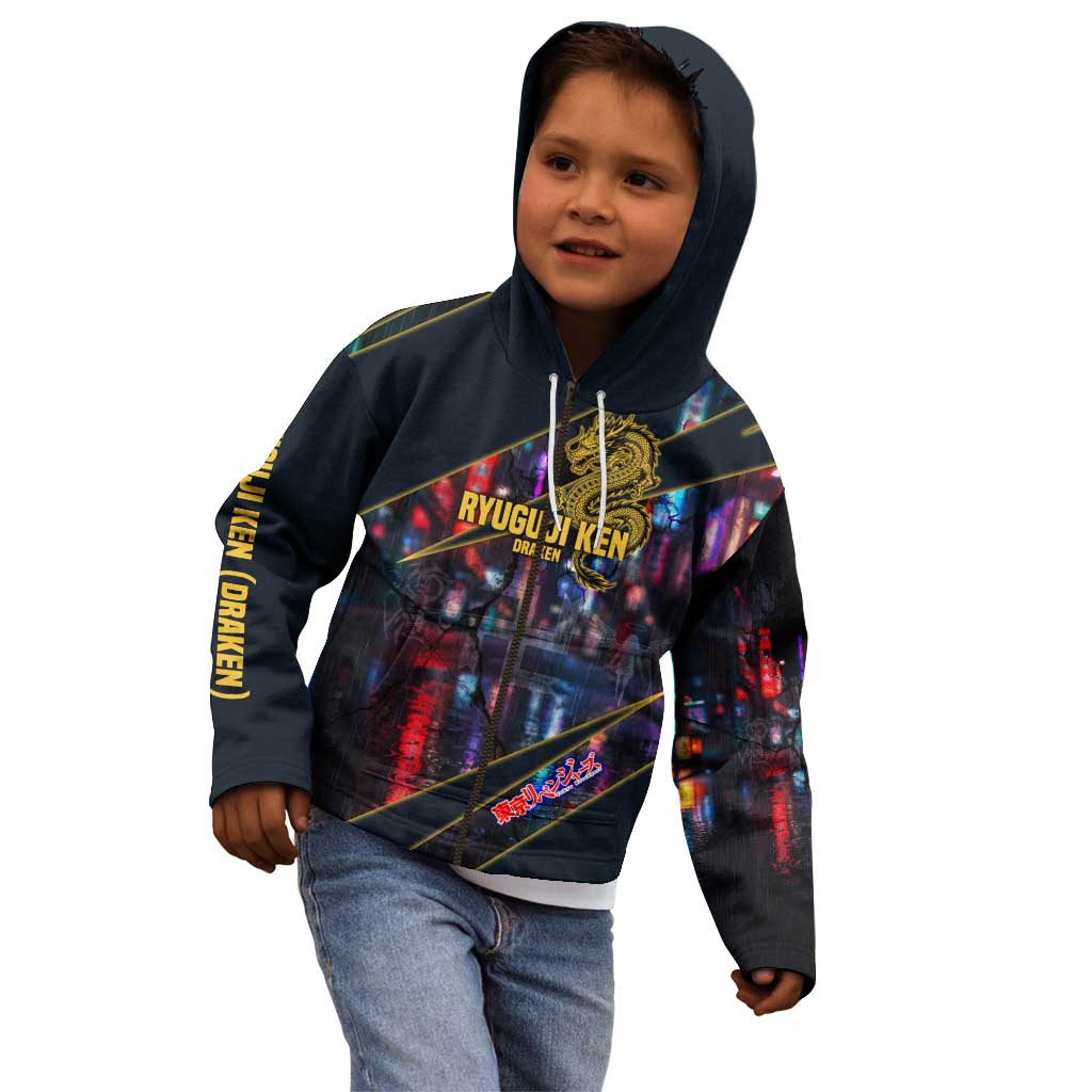 Ryuguji Ken Draken Kid Hoodie Neon Dragon Yakuza Art Style