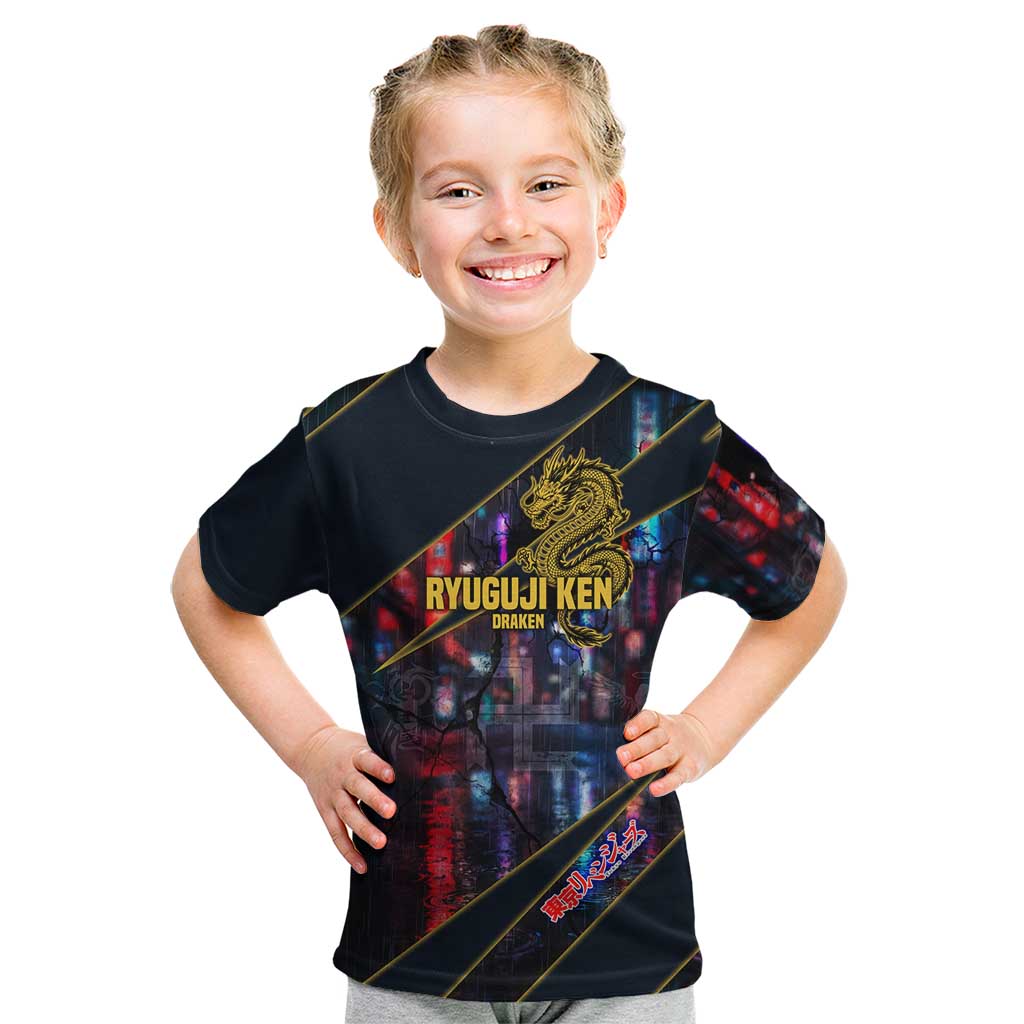 Ryuguji Ken Draken Kid T Shirt Neon Dragon Yakuza Art Style