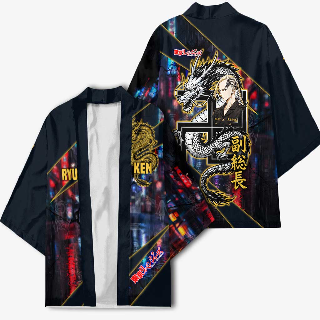 Ryuguji Ken Draken Kimono Neon Dragon Yakuza Art Style
