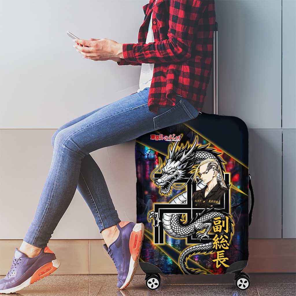 Ryuguji Ken Draken Luggage Cover Neon Dragon Yakuza Art Style