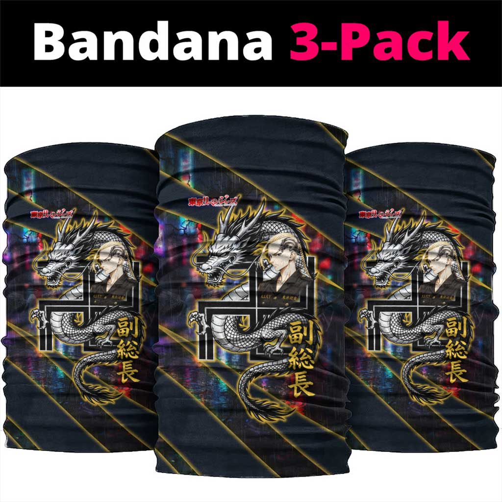Ryuguji Ken Draken Neck Gaiter Neon Dragon Yakuza Art Style