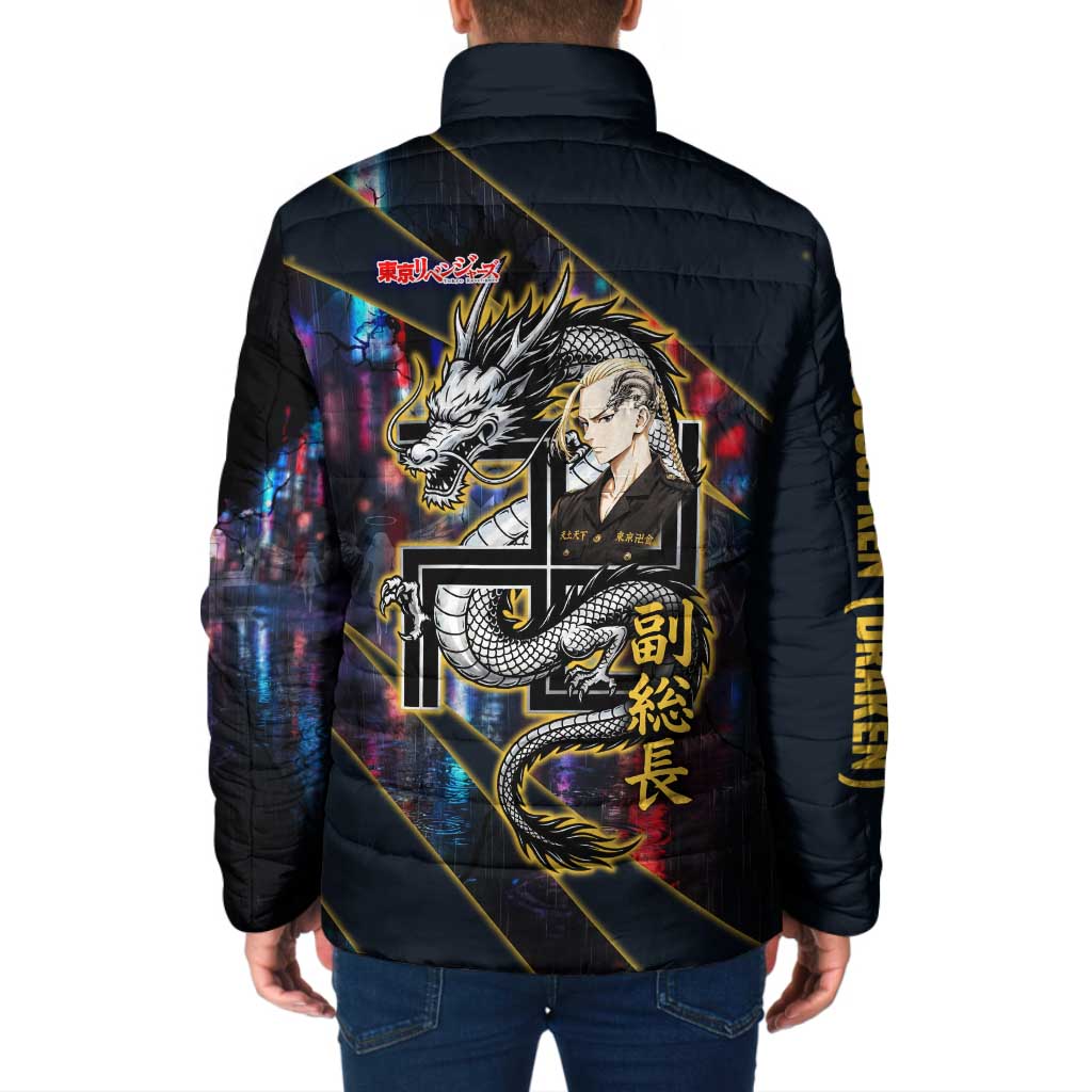 Ryuguji Ken Draken Padded Jacket Neon Dragon Yakuza Art Style