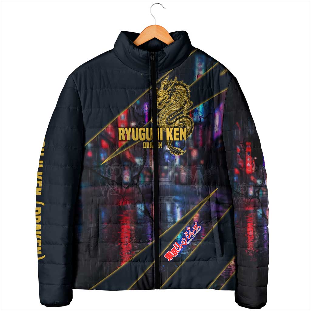 Ryuguji Ken Draken Padded Jacket Neon Dragon Yakuza Art Style