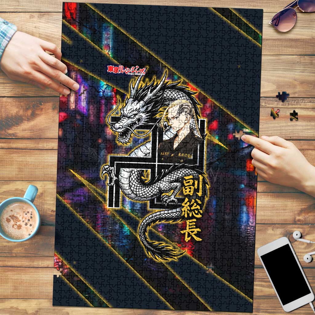 Ryuguji Ken Draken Puzzle Neon Dragon Yakuza Art Style