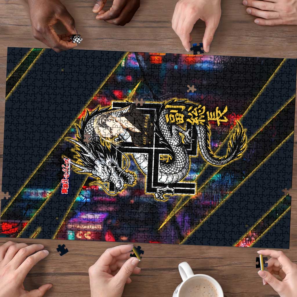 Ryuguji Ken Draken Puzzle Neon Dragon Yakuza Art Style