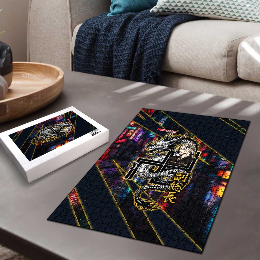 Ryuguji Ken Draken Puzzle Neon Dragon Yakuza Art Style