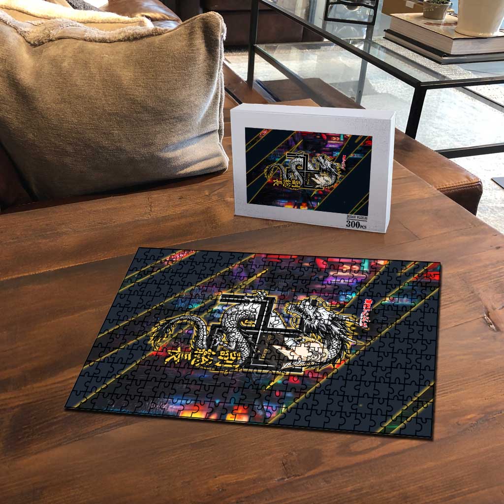 Ryuguji Ken Draken Puzzle Neon Dragon Yakuza Art Style