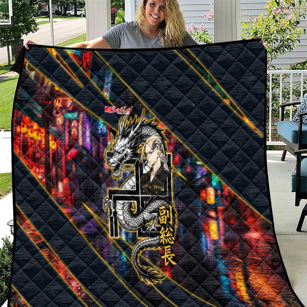 Ryuguji Ken Draken Quilt Neon Dragon Yakuza Art Style