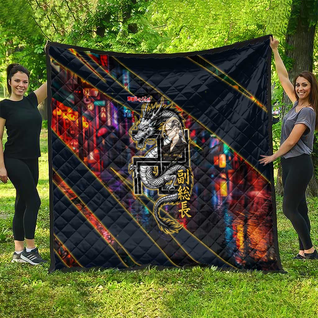 Ryuguji Ken Draken Quilt Neon Dragon Yakuza Art Style