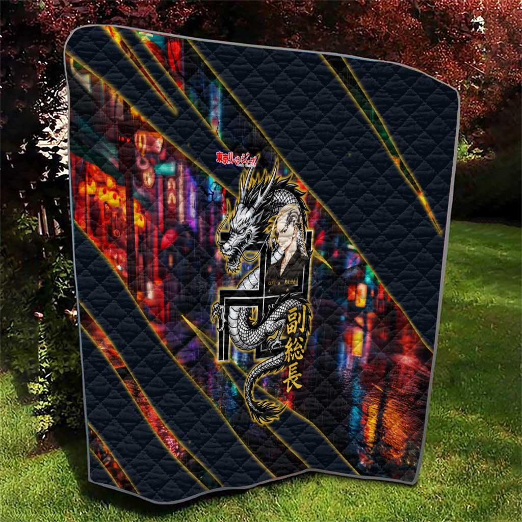 Ryuguji Ken Draken Quilt Neon Dragon Yakuza Art Style