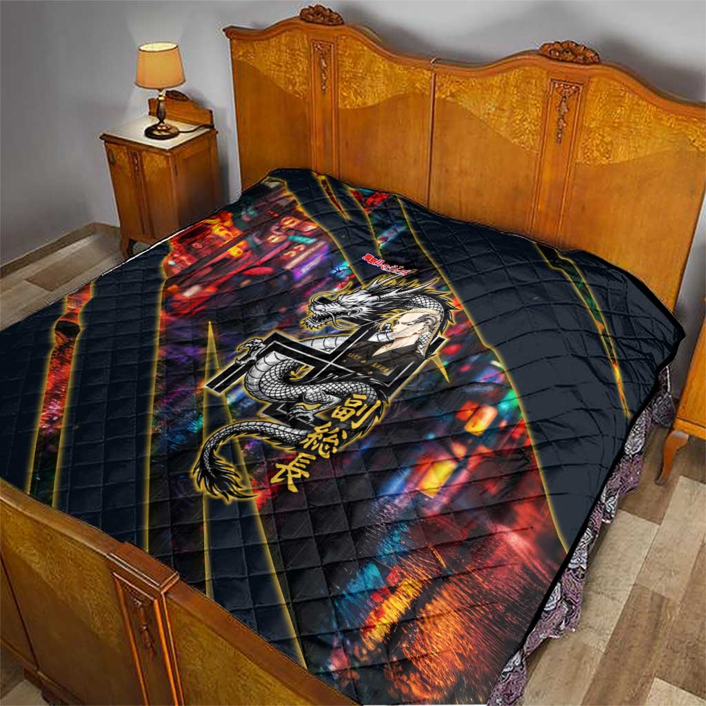 Ryuguji Ken Draken Quilt Neon Dragon Yakuza Art Style