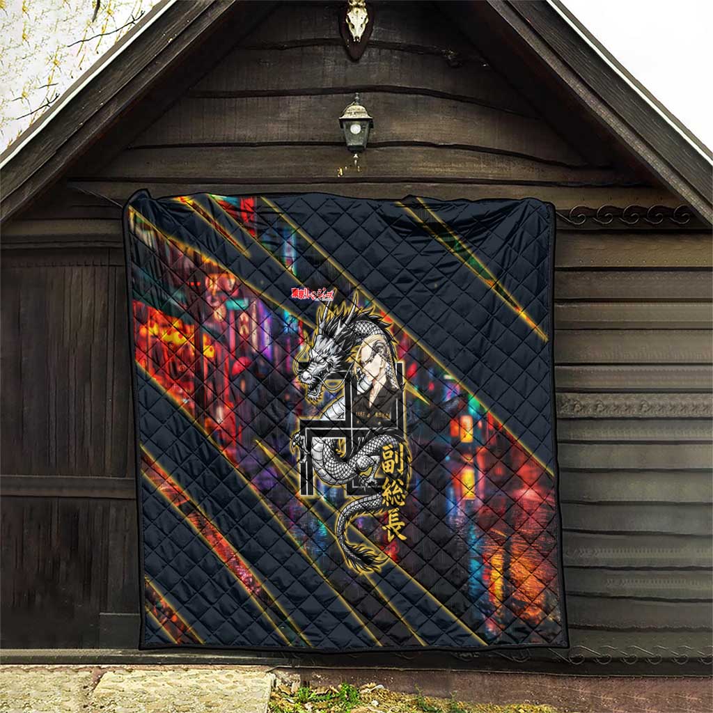 Ryuguji Ken Draken Quilt Neon Dragon Yakuza Art Style