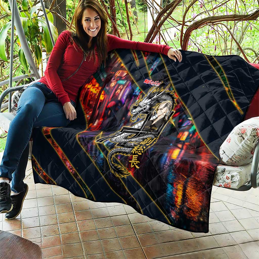 Ryuguji Ken Draken Quilt Neon Dragon Yakuza Art Style
