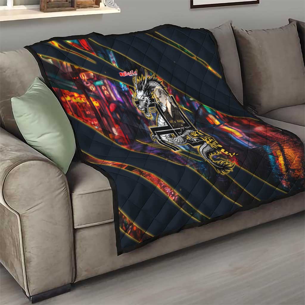 Ryuguji Ken Draken Quilt Neon Dragon Yakuza Art Style