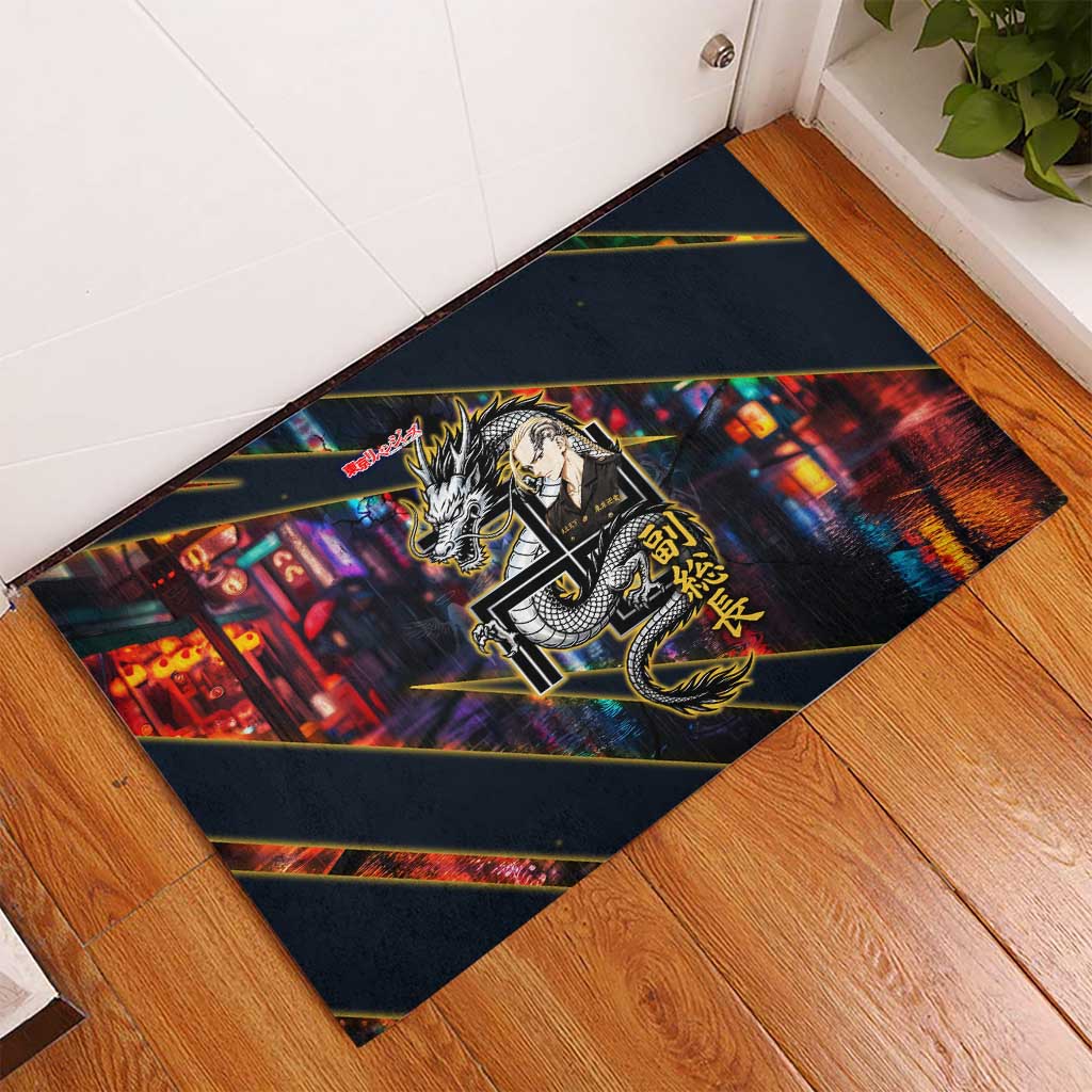 Ryuguji Ken Draken Rubber Doormat Neon Dragon Yakuza Art Style