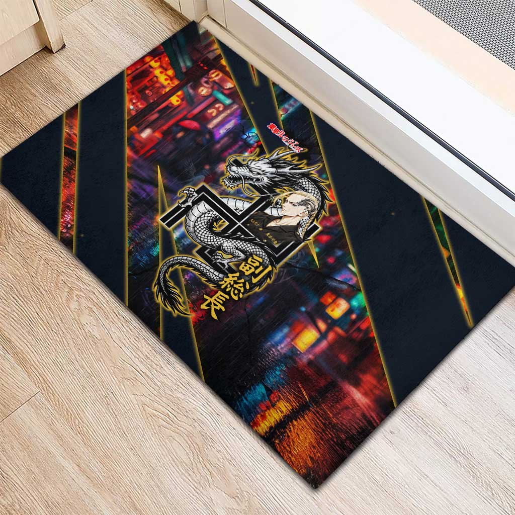 Ryuguji Ken Draken Rubber Doormat Neon Dragon Yakuza Art Style