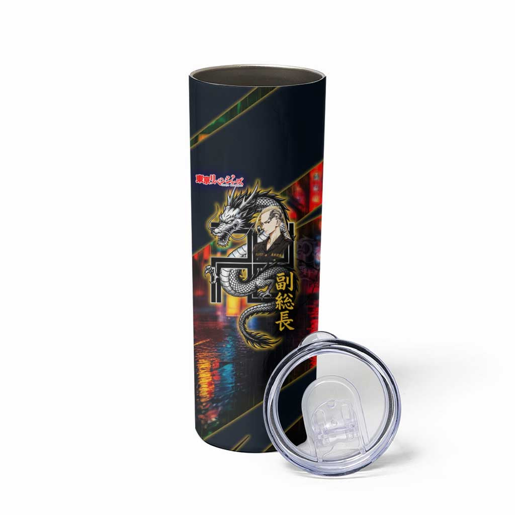 Ryuguji Ken Draken Skinny Tumbler Neon Dragon Yakuza Art Style