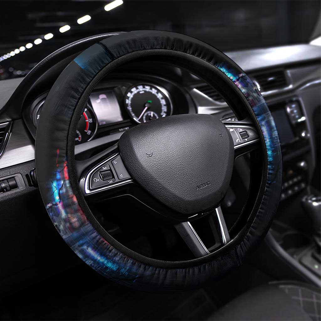 Ryuguji Ken Draken Steering Wheel Cover Neon Dragon Yakuza Art Style
