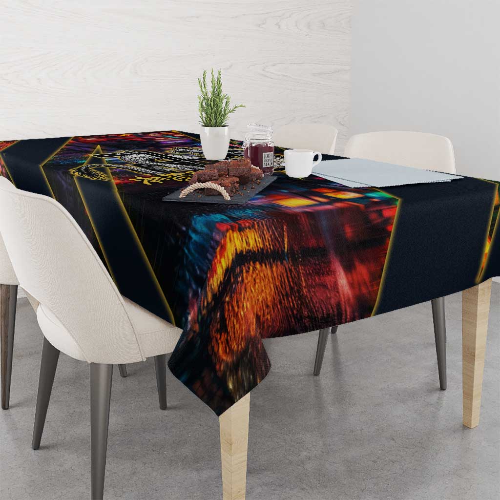 Ryuguji Ken Draken Tablecloth Neon Dragon Yakuza Art Style