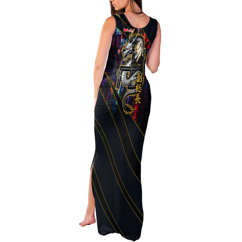 Ryuguji Ken Draken Tank Maxi Dress Neon Dragon Yakuza Art Style