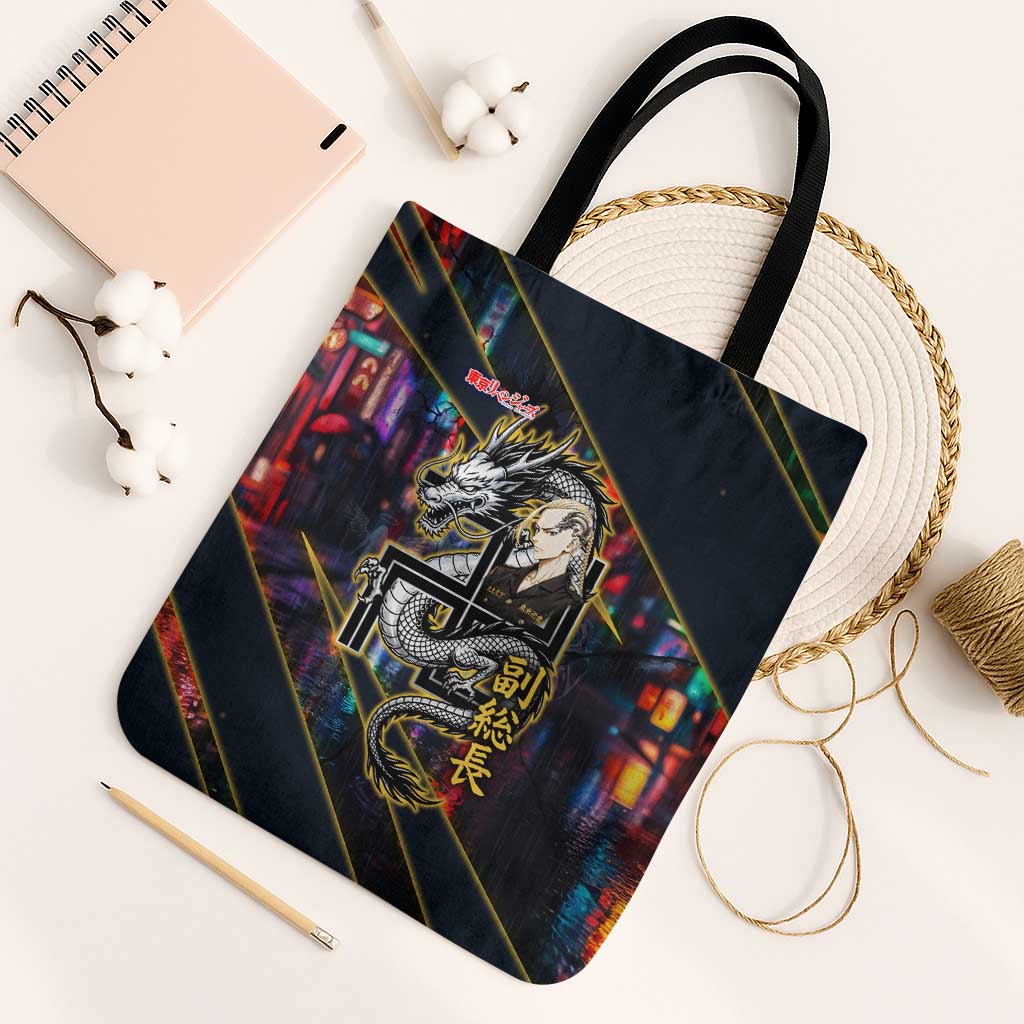 Ryuguji Ken Draken Tote Bag Neon Dragon Yakuza Art Style