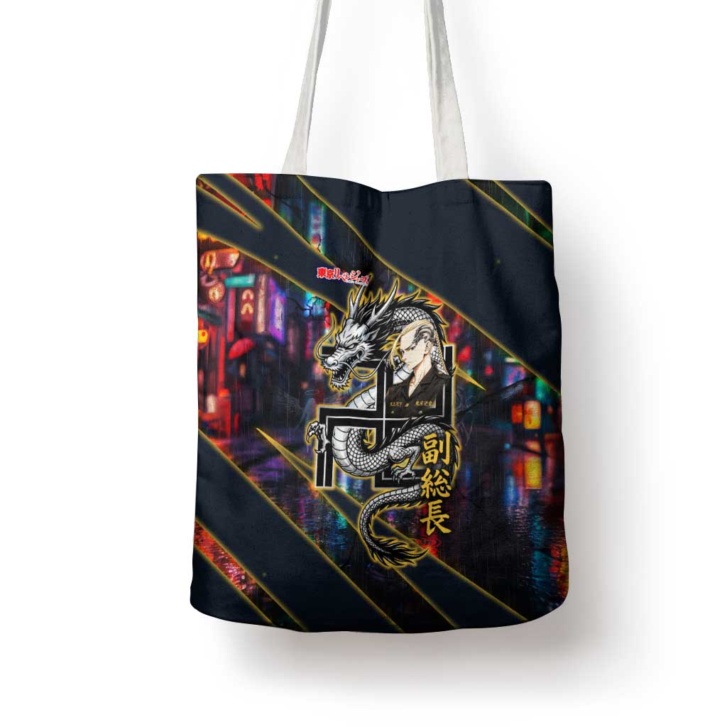 Ryuguji Ken Draken Tote Bag Neon Dragon Yakuza Art Style
