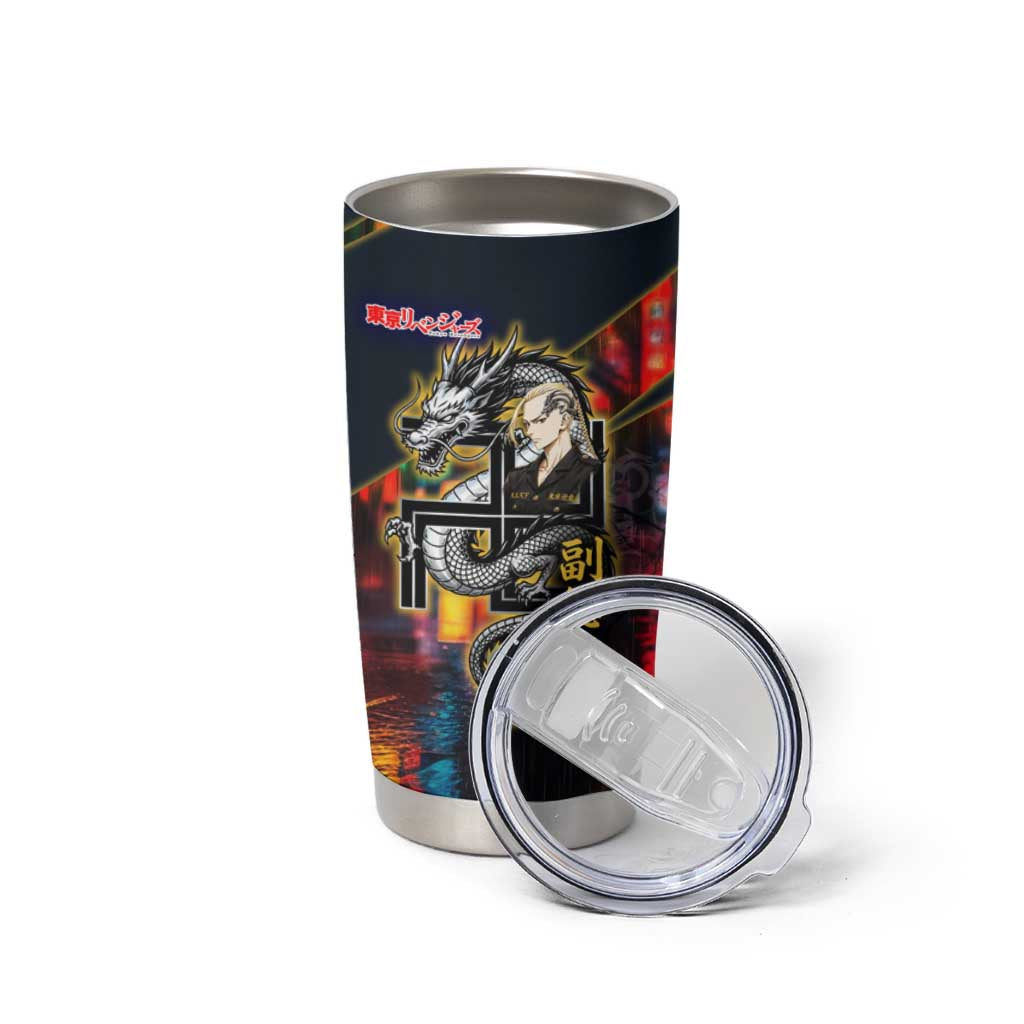Ryuguji Ken Draken Tumbler Cup Neon Dragon Yakuza Art Style