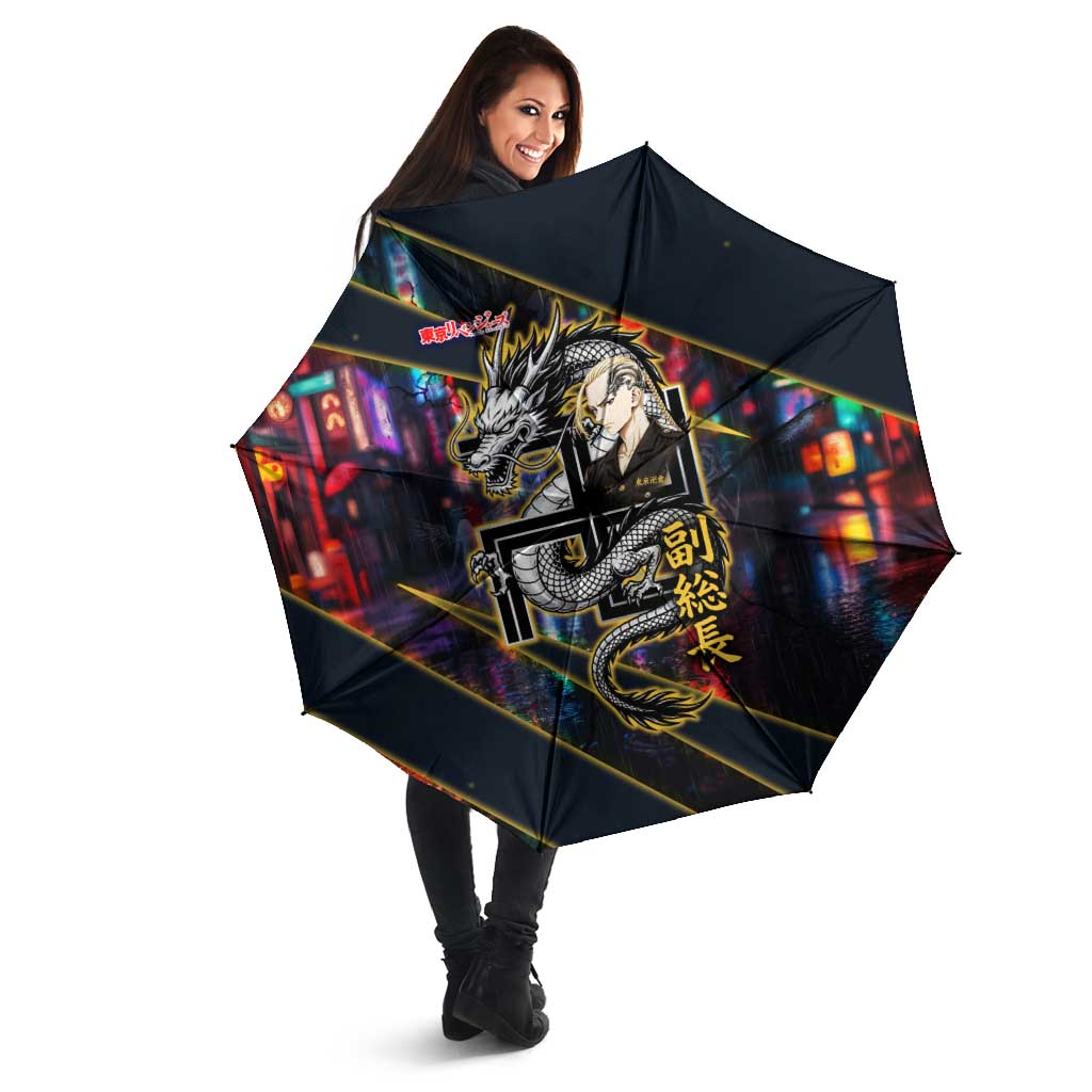 Ryuguji Ken Draken Umbrella Neon Dragon Yakuza Art Style