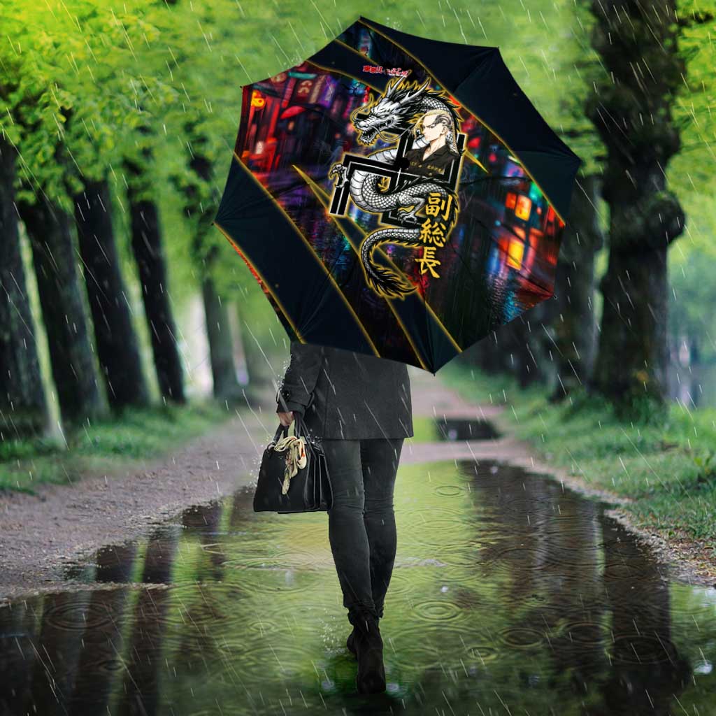 Ryuguji Ken Draken Umbrella Neon Dragon Yakuza Art Style