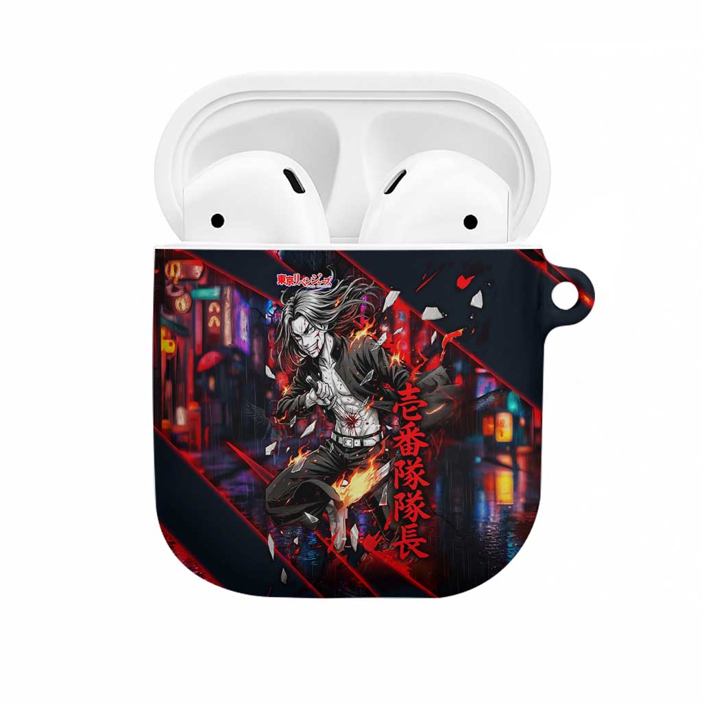 Baji Keisuke Chifuyu Matsuno AirPods Case Dark Neon Street Fight Art Style