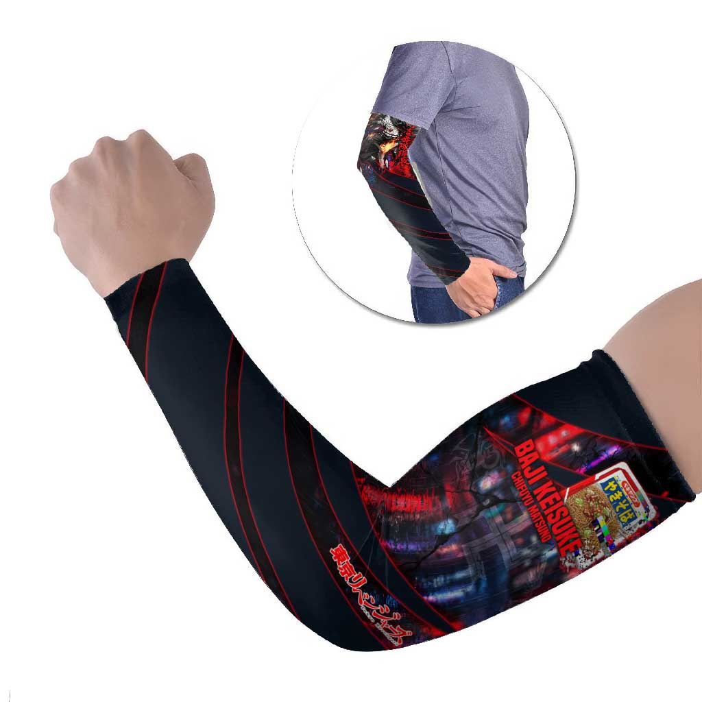 Baji Keisuke Chifuyu Matsuno Arm Sleeves Dark Neon Street Fight Art Style