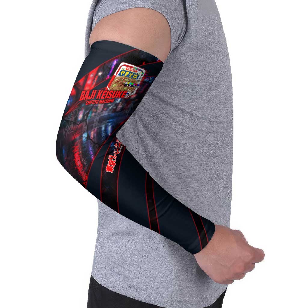 Baji Keisuke Chifuyu Matsuno Arm Sleeves Dark Neon Street Fight Art Style